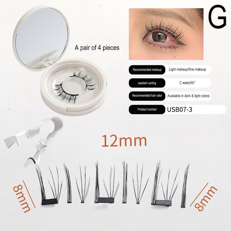 New magnetic false eyelashes, a pair of little devil false eyelash curlers, factory direct supply of magnetic eyelashes.